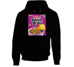 Raisin Bran Box Greatest Cereal Of All Time Breakfast Fan Foodie Hooded Sweatshirt Hoodie Raisin Bran Box Greatest Cereal Of All Time Breakfast Fan Foodie Hooded Sweatshirt Hoodie