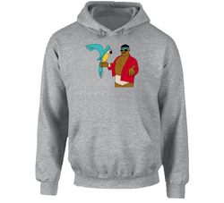 Koko B Ware Wrestling Wrestler Parrot Hooded Sweatshirt Hoodie Koko B Ware Wrestling Wrestler Parrot Hooded Sweatshirt Hoodie