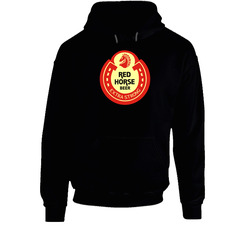 Red Horse Extra Strong Beer Brewery Logo Hooded Sweatshirt Hoodie Red Horse Extra Strong Beer Brewery Logo Hooded Sweatshirt Hoodie
