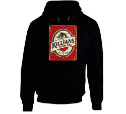 Killians Irish Red Vintage Worn Look Hooded Sweatshirt Hoodie Killians Irish Red Vintage Worn Look Hooded Sweatshirt Hoodie