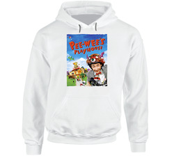 Pee Wee's Playhouse Poster 80s Kids Tv Show hooded sweatshirt Hoodie Pee Wee's Playhouse Poster 80s Kids Tv Show hooded sweatshirt Hoodie