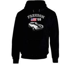 1968 Chevy Camaro Freedom Car Fan Worn Look hooded sweatshirt Hoodie