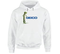 Geico Lizard Gecko Mascot Tv Commercial Funny hooded sweatshirt Hoodie