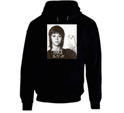 Jane Fonda Celebrity Mugshot hooded sweatshirt Hoodie Jane Fonda Celebrity Mugshot hooded sweatshirt Hoodie