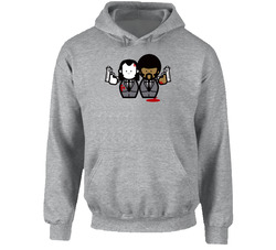 Pulp Fiction Vincent And Jules Cartoon hooded sweatshirt Hoodie Pulp Fiction Vincent And Jules Cartoon hooded sweatshirt Hoodie