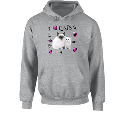 I Heart Cats Roblox Avatar Skins hooded sweatshirt Hoodie I Heart Cats Roblox Avatar Skins hooded sweatshirt Hoodie