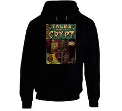 Tales From The Crypt Comic Book Cover No 46 Worn Look hooded sweatshirt Hoodie