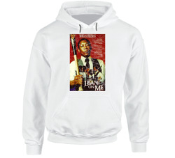 Lean On Me 80s Drama Action Movie Worn Look hooded sweatshirt Hoodie