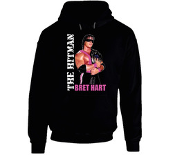 Bret The Hitman Hart Wrestling hooded sweatshirt Hoodie