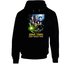 Star Trek Deep Space Nine 90s Science Fiction Sci Fi Tv Show hooded sweatshirt Hoodie Star Trek Deep Space Nine 90s Science Fiction Sci Fi Tv Show hooded sweatshirt Hoodie