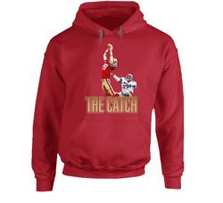 Dwight Clark's The Catch Football Fan Hooded Sweatshirt Hoodie Dwight Clark's The Catch Football Fan Hooded Sweatshirt Hoodie