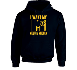 Reggie Miller I Want My Mvp Indiana Basketball Hooded Sweatshirt Hoodie Reggie Miller I Want My Mvp Indiana Basketball Hooded Sweatshirt Hoodie