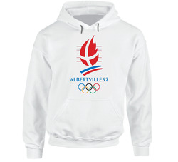 Albertville 1992 Winter Olympics Hooded Sweatshirt Hoodie Albertville 1992 Winter Olympics Hooded Sweatshirt Hoodie