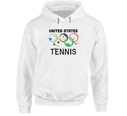 United States Tennis Rio 2016 Summer Olympics Hooded Sweatshirt Hoodie United States Tennis Rio 2016 Summer Olympics Hooded Sweatshirt Hoodie