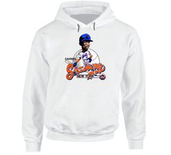 Darryl Strawberry Retro Baseball Caricature Hooded Sweatshirt Hoodie Darryl Strawberry Retro Baseball Caricature Hooded Sweatshirt Hoodie
