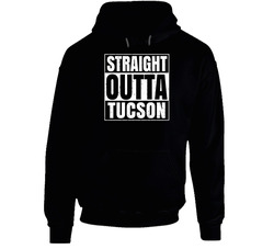 Straight Outta Tucson Arizona City Compton Parody Grunge Hooded Sweatshirt Hoodie