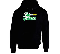 5 5 5 Dollar Foot Long Subway Most Memorable Ad Slogan Hooded Sweatshirt Hoodie 5 5 5 Dollar Foot Long Subway Most Memorable Ad Slogan Hooded Sweatshirt Hoodie