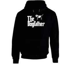 Bloodhound Custom Dog Breed The Dogfather Black Hooded Sweatshirt Hoodie