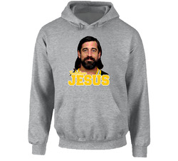 Touchdown Jesus Aaron Rodgers Green Bay Football Hooded Sweatshirt Hoodie Touchdown Jesus Aaron Rodgers Green Bay Football Hooded Sweatshirt Hoodie