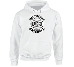 Baltimore Black Sox Baseball Easten Colored League Baseball Logo Hooded Sweatshirt Hoodie Baltimore Black Sox Baseball Easten Colored League Baseball Logo Hooded Sweatshirt Hoodie