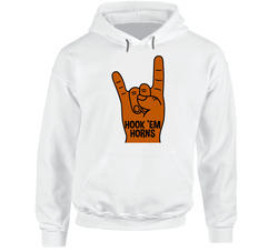 Hook 'em Horns Hand Gesture University Of Texas Football Fan Hooded Sweatshirt Hoodie Hook 'em Horns Hand Gesture University Of Texas Football Fan Hooded Sweatshirt Hoodie