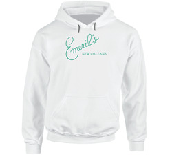 Emeril's New Orleans Restaurant Logo Hooded Sweatshirt Hoodie Emeril's New Orleans Restaurant Logo Hooded Sweatshirt Hoodie