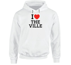 I Love The Ville Usa Hooded Sweatshirt Hoodie I Love The Ville Usa Hooded Sweatshirt Hoodie