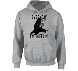 Everyday I'm Nifflin' Funny Harry Potter Niffler Hooded Sweatshirt Hoodie Everyday I'm Nifflin' Funny Harry Potter Niffler Hooded Sweatshirt Hoodie
