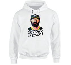 Mike Fiers Baseball Snitches Get Stitches Hooded Sweatshirt Hoodie Mike Fiers Baseball Snitches Get Stitches Hooded Sweatshirt Hoodie