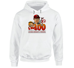 Chris Sabo Retro Baseball Caricature Hooded Sweatshirt Hoodie Chris Sabo Retro Baseball Caricature Hooded Sweatshirt Hoodie
