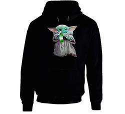 Baby Yoda The Child Mandalorian Tanqueray Gin Alcohol Drink Hooded Sweatshirt Hoodie Baby Yoda The Child Mandalorian Tanqueray Gin Alcohol Drink Hooded Sweatshirt Hoodie