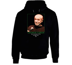 George Carlin Comedian Rip Tribute Hooded Sweatshirt Hoodie George Carlin Comedian Rip Tribute Hooded Sweatshirt Hoodie