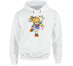 Rainbow Bright Cartoon Tv Show 80s Retro Hooded Sweatshirt Hoodie Rainbow Bright Cartoon Tv Show 80s Retro Hooded Sweatshirt Hoodie