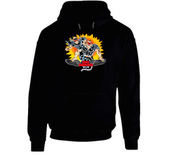 The Road Warriors Retro Wrestling Hooded Sweatshirt Hoodie The Road Warriors Retro Wrestling Hooded Sweatshirt Hoodie