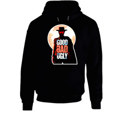 Clint Eastwood Good Bad Ugly Black Classic Hooded Sweatshirt Hoodie Clint Eastwood Good Bad Ugly Black Classic Hooded Sweatshirt Hoodie