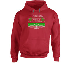 Kinahan Family Christmas Ugly Holiday Sweater Hooded Sweatshirt Hoodie Kinahan Family Christmas Ugly Holiday Sweater Hooded Sweatshirt Hoodie
