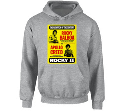 Rocky Balboa Vs Apollo Creed Boxing Match Hooded Sweatshirt Hoodie Rocky Balboa Vs Apollo Creed Boxing Match Hooded Sweatshirt Hoodie