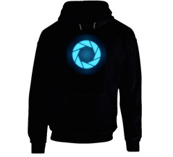 Portal Aperture Science Gaming Hooded Sweatshirt Hoodie Portal Aperture Science Gaming Hooded Sweatshirt Hoodie
