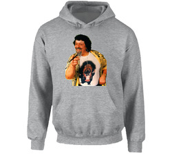 Rock N Wrestling Icon Captain Lou Albano Hooded Sweatshirt Hoodie Rock N Wrestling Icon Captain Lou Albano Hooded Sweatshirt Hoodie