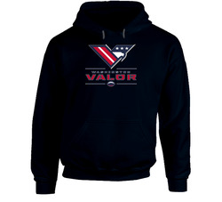 Washington Valor Arena Football League Team Fan Logo Hooded Sweatshirt Hoodie Washington Valor Arena Football League Team Fan Logo Hooded Sweatshirt Hoodie