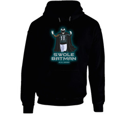 Aj Brown 11 Swole Batman Hooded Sweatshirt Hoodie Aj Brown 11 Swole Batman Hooded Sweatshirt Hoodie