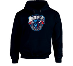 Buffalo Destroyers Arena Football League Team Fan Logo Hooded Sweatshirt Hoodie Buffalo Destroyers Arena Football League Team Fan Logo Hooded Sweatshirt Hoodie
