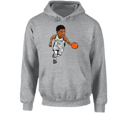 Giannis Antetokounmpo Milwaukee Basketball Cartoon Hooded Sweatshirt Hoodie Giannis Antetokounmpo Milwaukee Basketball Cartoon Hooded Sweatshirt Hoodie