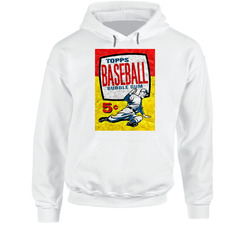 Topps Pro Baseball Distressed Gum Cards Stickers Hooded Sweatshirt Hoodie Topps Pro Baseball Distressed Gum Cards Stickers Hooded Sweatshirt Hoodie
