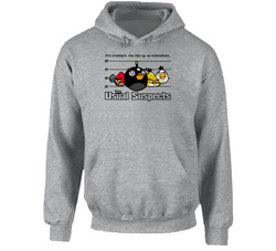 Usual Suspects Angry Birds Smart Phone Game Hooded Sweatshirt Hoodie Usual Suspects Angry Birds Smart Phone Game Hooded Sweatshirt Hoodie