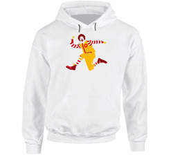 Ronald Mcdonald Restaurant Style Mascot Hooded Sweatshirt Hoodie Ronald Mcdonald Restaurant Style Mascot Hooded Sweatshirt Hoodie