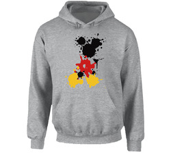 Funny Blob Splat Mickey Paint Comic Hooded Sweatshirt Hoodie Funny Blob Splat Mickey Paint Comic Hooded Sweatshirt Hoodie