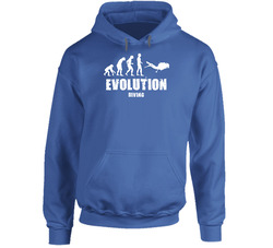 Scuba Evolution Diving Hooded Sweatshirt Hoodie Scuba Evolution Diving Hooded Sweatshirt Hoodie