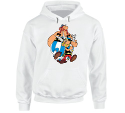 Asterix Obelix Idefix Comic Cartoon Characters Hooded Sweatshirt Hoodie