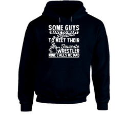 Favorite Wrestler Wrestling Sport Called Me Dad Father's Day Daddy Hooded Sweatshirt Hoodie